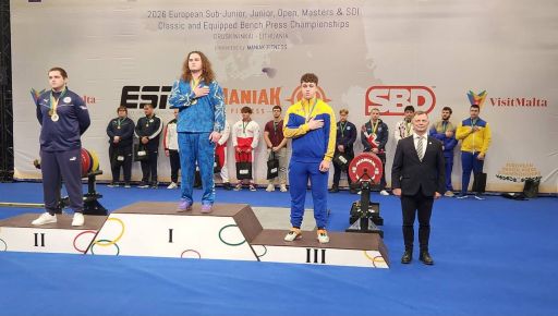 Харківський спортсмен здобув дві медалі на чемпіонаті Європи з жиму лежачи