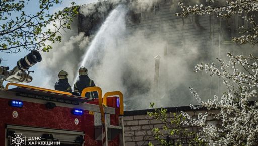 Ударный БПЛА попал в офисное здание в Харькове