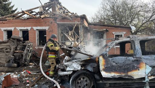 Зʼявилися фото з Ізюма після ракетного удару по місту