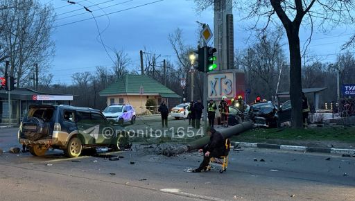 Смертельна ДТП у Харкові: пішохода вбило стовпом