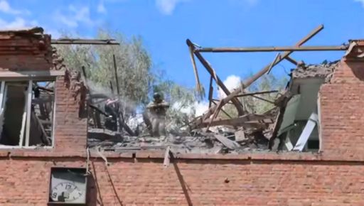 Появилось видео с последствиями обстрела Харькова 25 июля