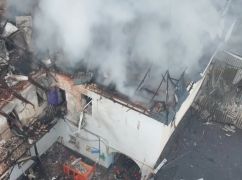 З'явилося відео з наслідками обстрілу Харкова з висоти пташиного польоту