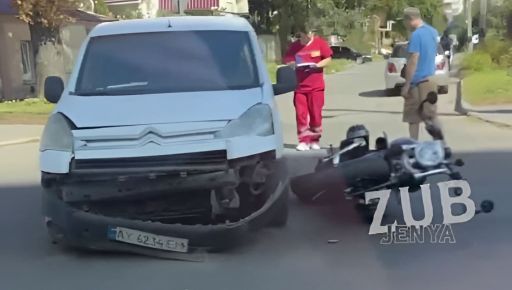 В Харькове в ДТП пострадал мотоциклист