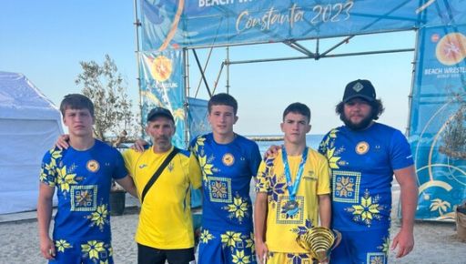Спортсмены из Харьковщины взяли 4 медали всемирных соревнований по пляжной борьбе
